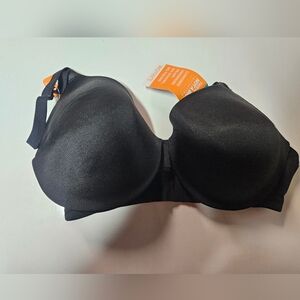 Warner's Women's Black Bra 34D 01593 This Is Not A Bra Collection Underwire